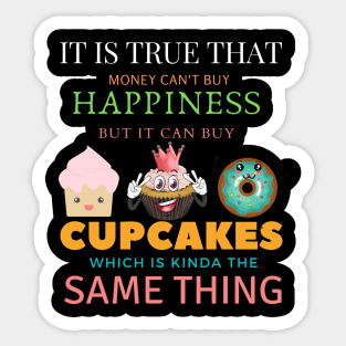 Cupcake funny  cupcake lover foodie fruit Sticker